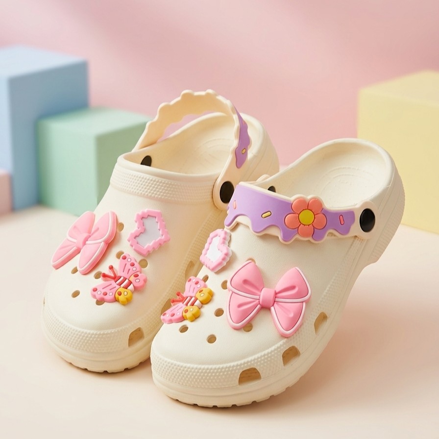 Sweet Butterfly Charm Clogs - Image 2